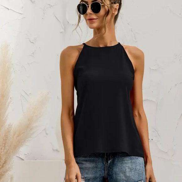 Tops - Women’s Black Halter Tank